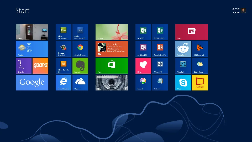 Tampilan Windows 8