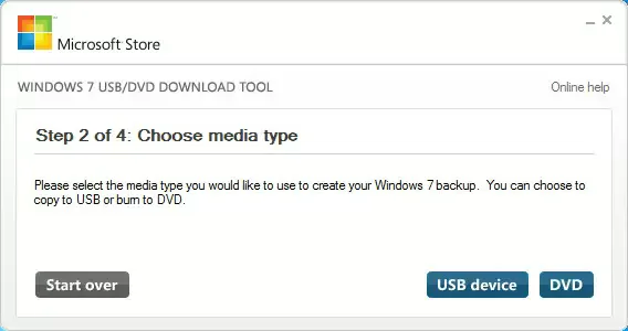 memilih media simpan membuat DVD Installer Windows 8