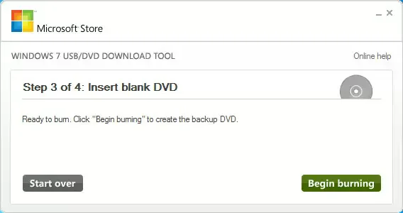 memasukkan DVD kosong