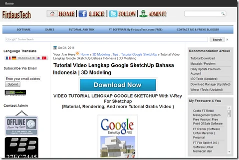 http://www.firdaustech.com/2011/10/tutorial-video-lengkap-google-sketchup.html