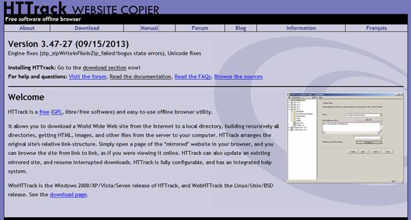 HTTrack Website Copier