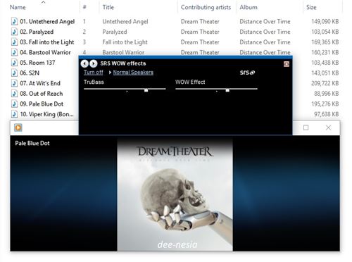 SRS WOW effects di Windows Media Player