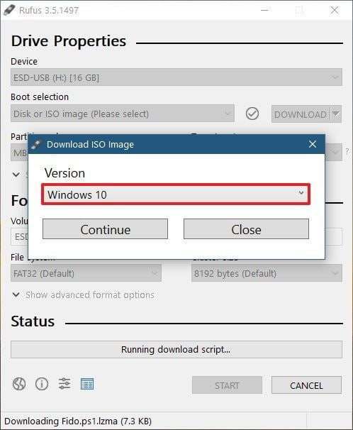 Pilih Windows 10 atau Windows 8.1