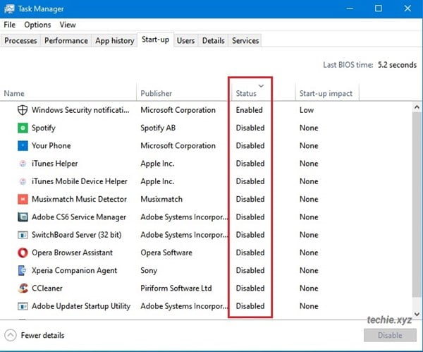 Mengatur aplikasi yang berjalan saat Windows Start-up melalui Task Manager