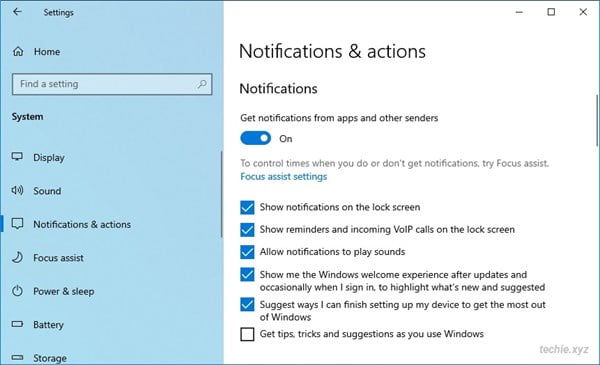 Mematikan fitur tips, tricks and suggestions Windows 10