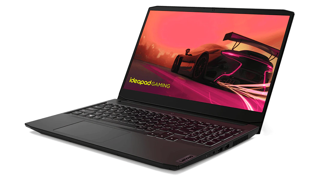 Lenovo IdeaPad Gaming 3 15ACH6 terbuka kanan