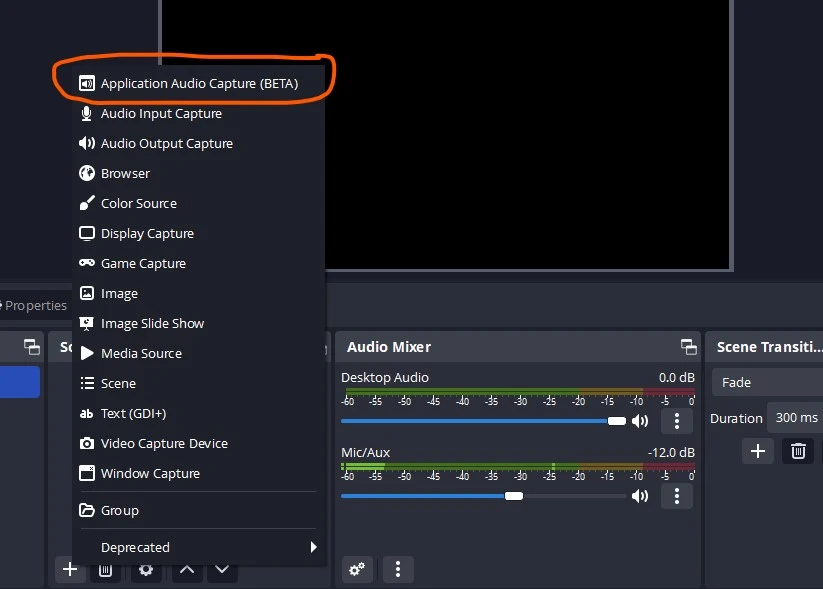 Application Audio Capture BETA
